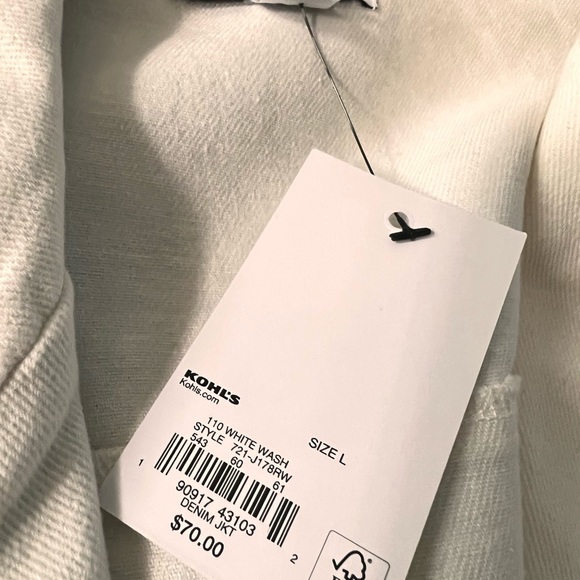 NWT very cute cropped denim jean jacket - Picture 5 of 5